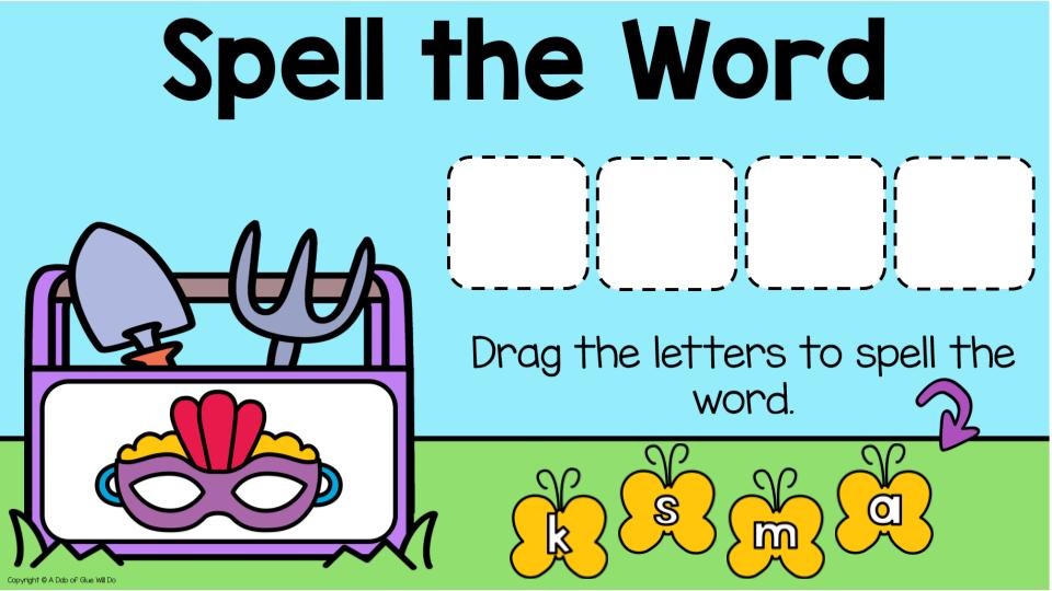 Copy of May Kindergarten – CVCC Spelling
