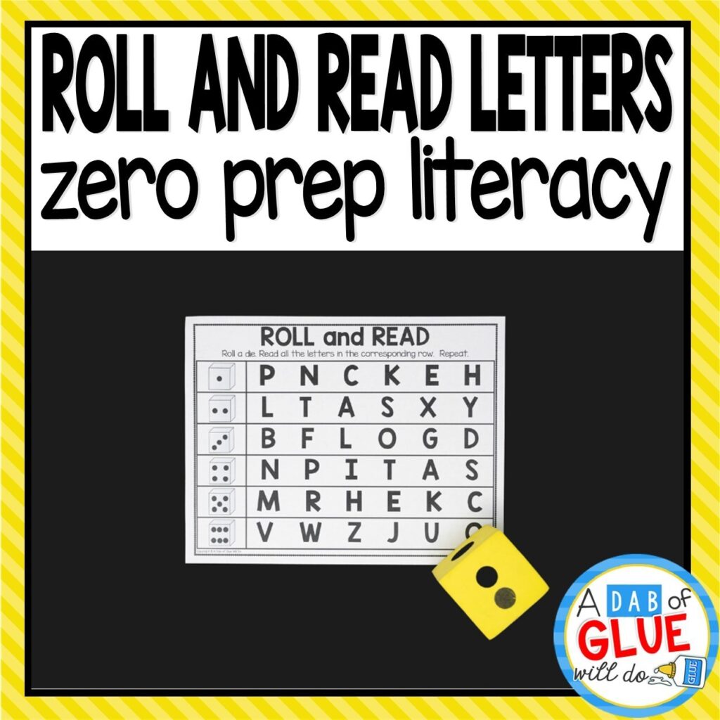 Roll and Read Letters – Dollar Teachers Club